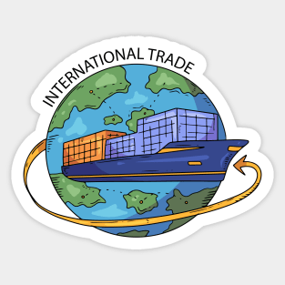 International Trade Concept Sticker